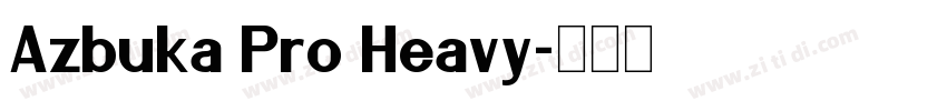 Azbuka Pro Heavy字体转换